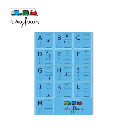 [STS 9] 9.1 Schrijftrein: Posters Alfabet hoofdletters (A-M, N-Z)