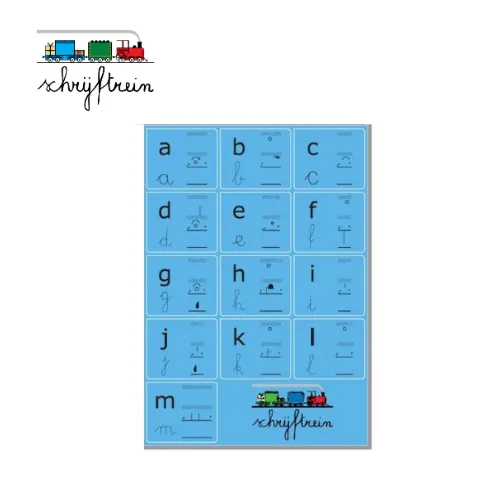 [STS 10] 9.2 Schrijftrein Posters Alfabet kleine letters (a-m, n-z)